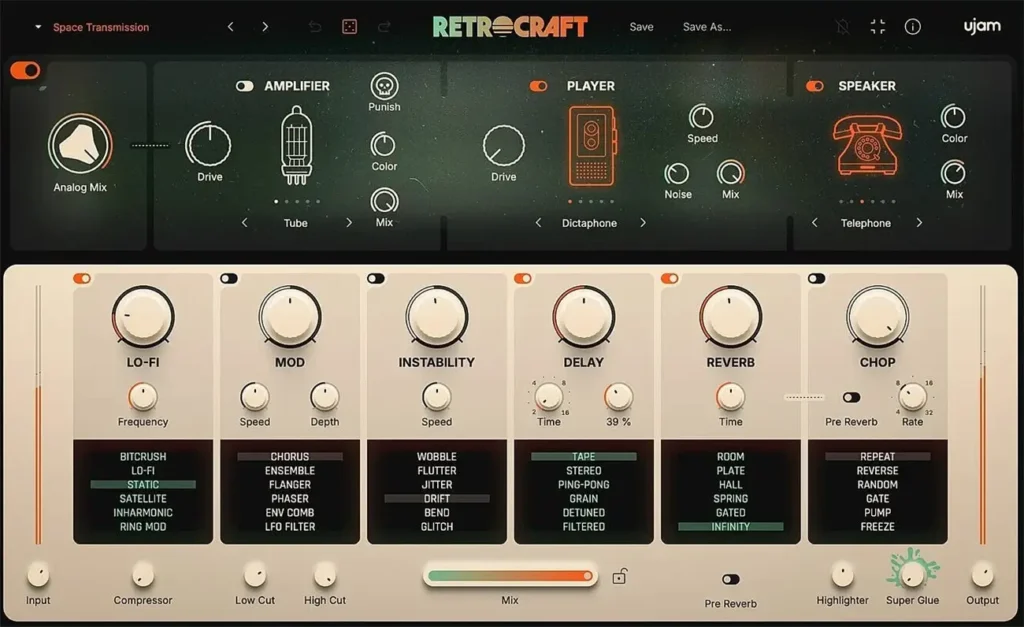 UJAM – Retrocraft Torrent v1.0.0 VST, VST3, AAX x64 [Win]