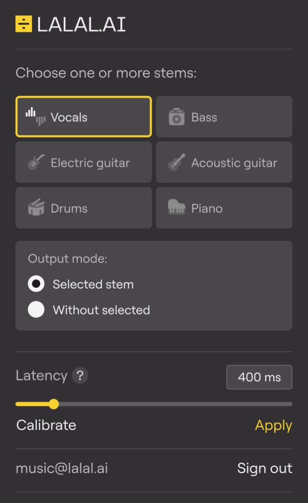LALAL.AI – Stem Separator Torrent v2.1.0 VST3 x64 [Win]